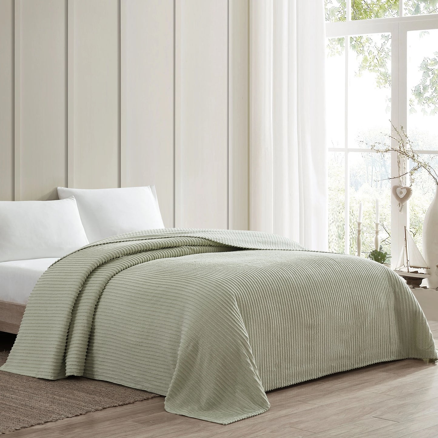 Channel Chenille Bedspread