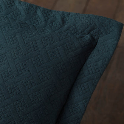 Superior Basketweave Cotton Decorative Bedspread Set