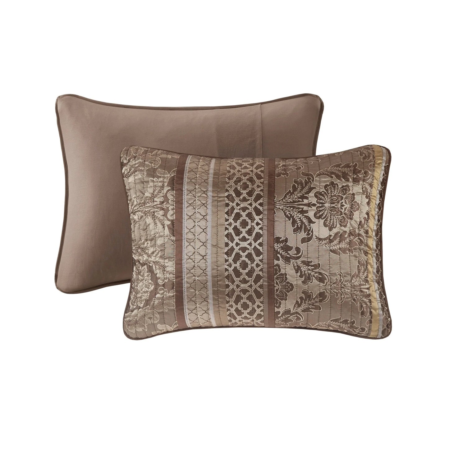 Madison Park Venetian 6 Piece Jacquard Quilt Set with Throw Pillows