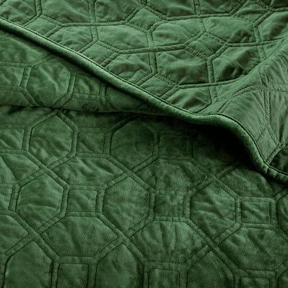 Madison Park Emery 3 Piece Velvet Quilt Set