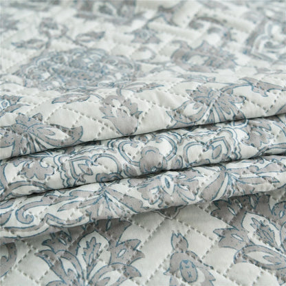 European Floral Quilt Set