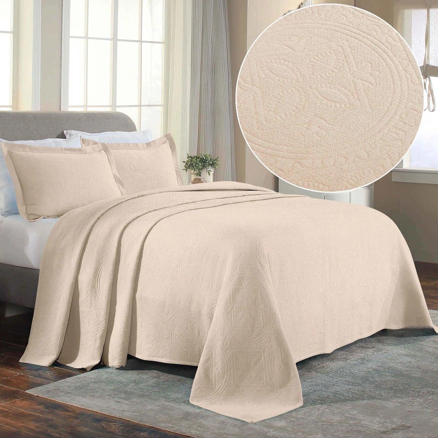 Superior Celtic Circle Cotton Decorative Bedspread Set