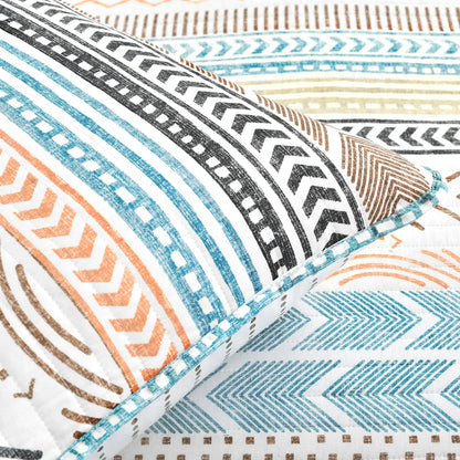 Lush Decor Hygge Geometric Pattern 3-piece Quilt Set