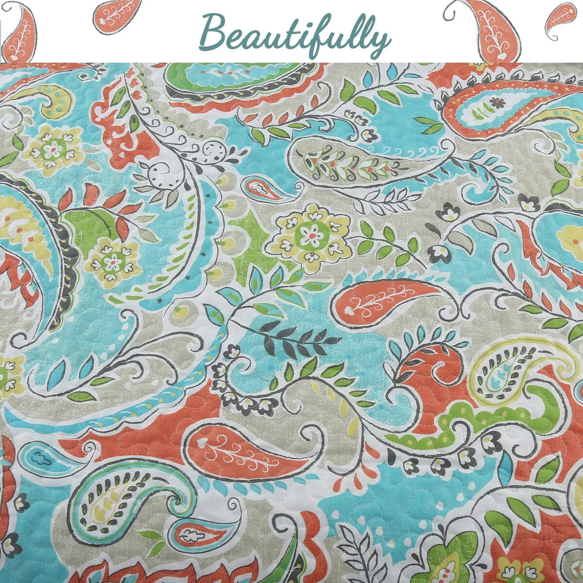Porch & Den Bajada Paisley Reversible Quilt Bedding Set