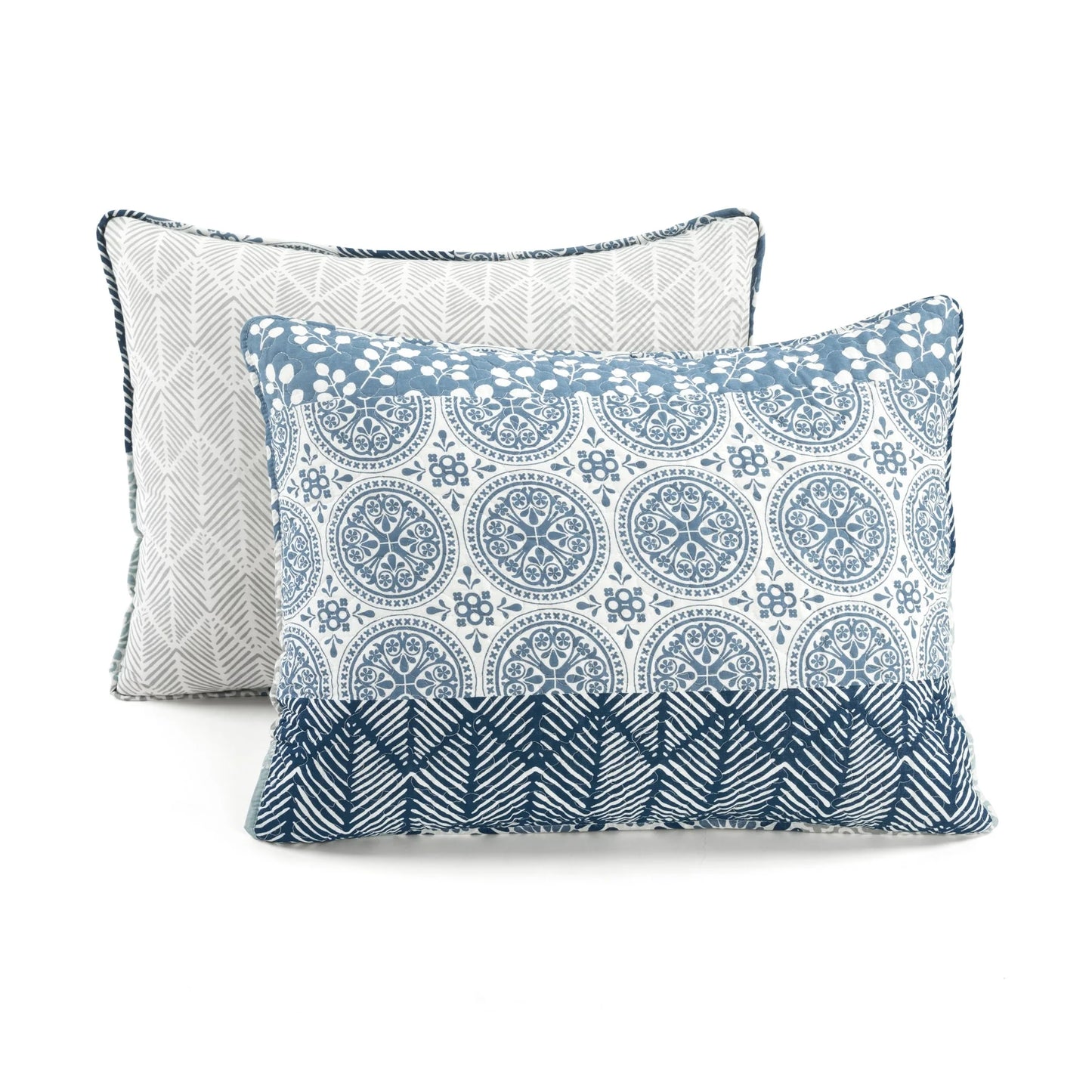 The Curated Nomad La Boheme 3-piece Striped Patterned Quilt Set