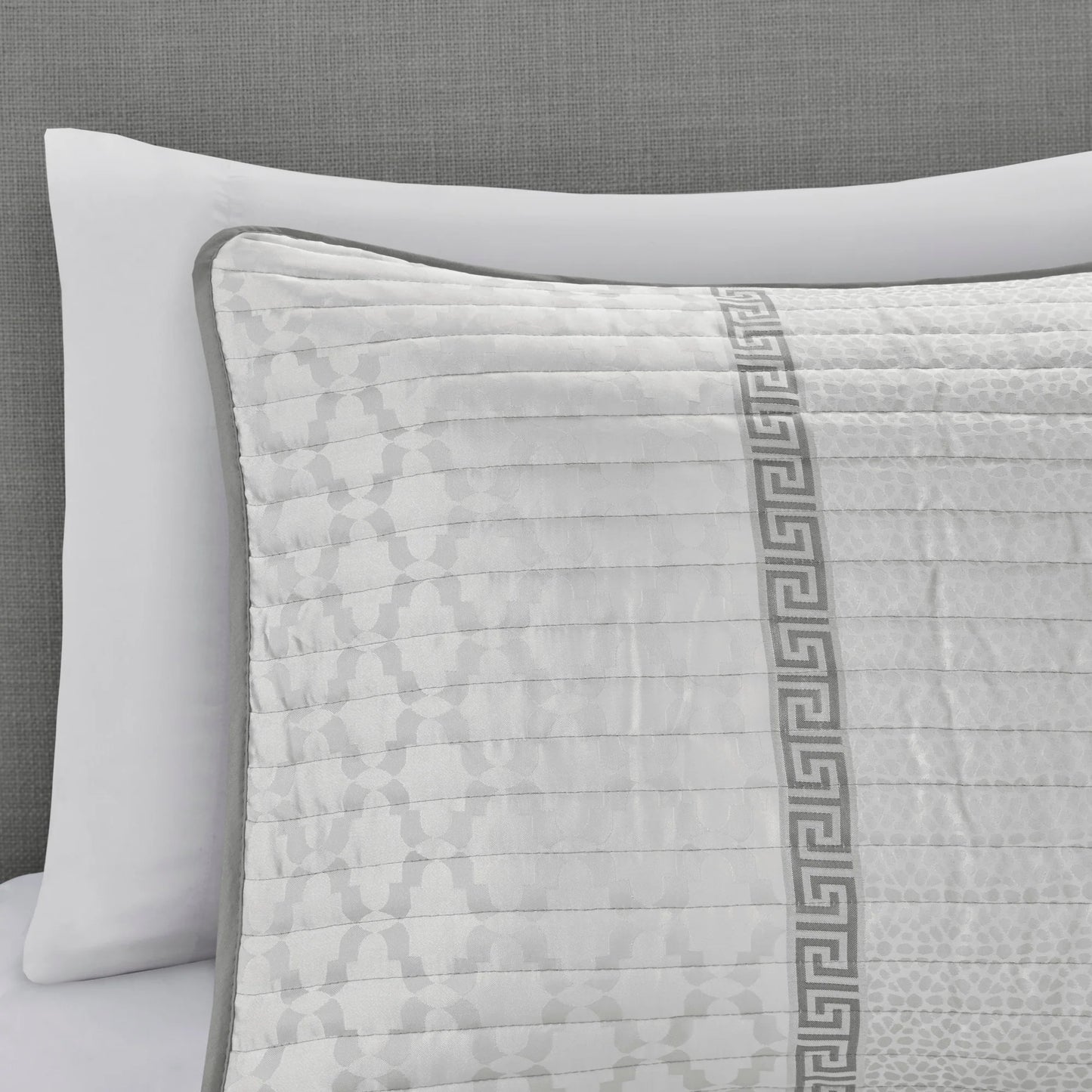 Madison Park Christian 4 Piece Jacquard Quilt Set with Throw Pillow