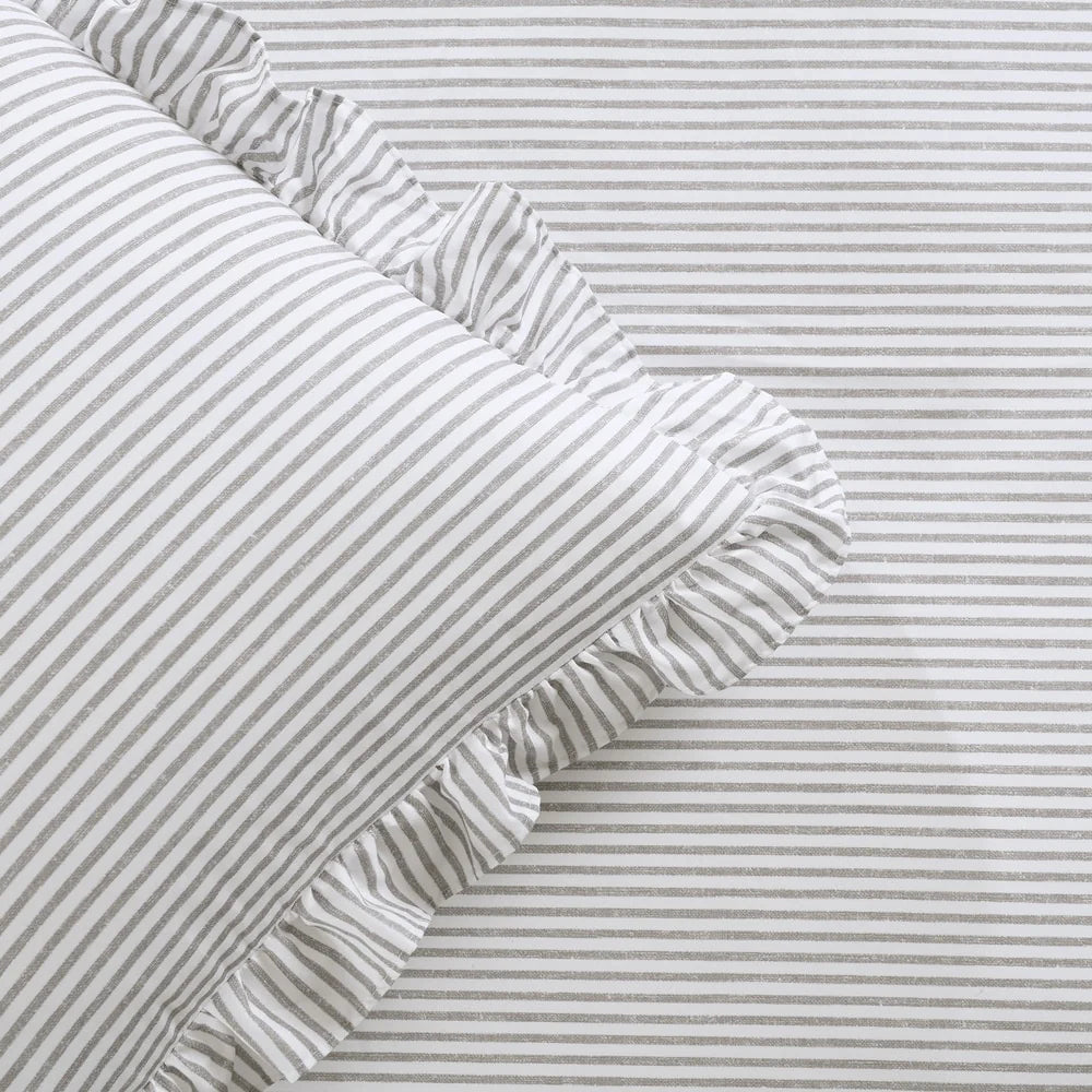 The Gray Barn Lazy Acres Ticking Stripe Bedspread Set