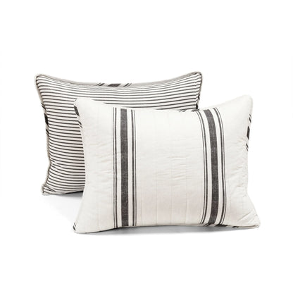 Lush Decor Farmhouse Stripe 3 Piece Quilt Set