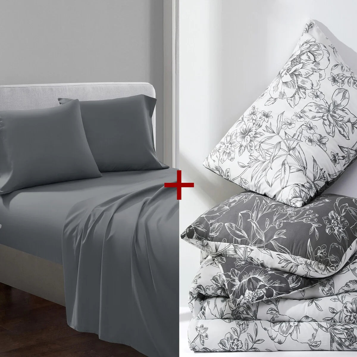 Wonderful Sophia 5-Piece Floral Pattern Comforter Set