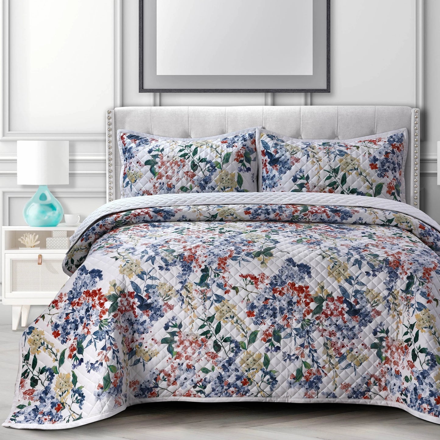 Velvet Printed Oversized Quilt Set