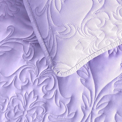Sophia & William 2/3 Pieces Quilt Set, Reversible Microfiber Bedding Bedspread Coverlet Set