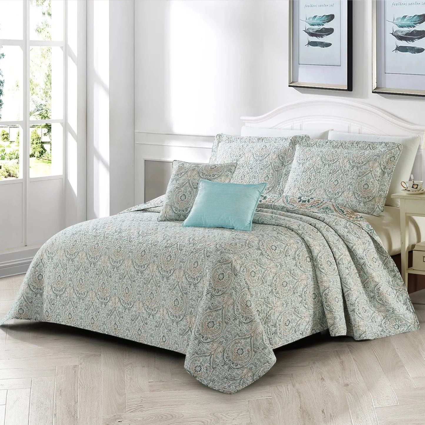 Serenta Visionary Microfiber 5-piece Quilt Set