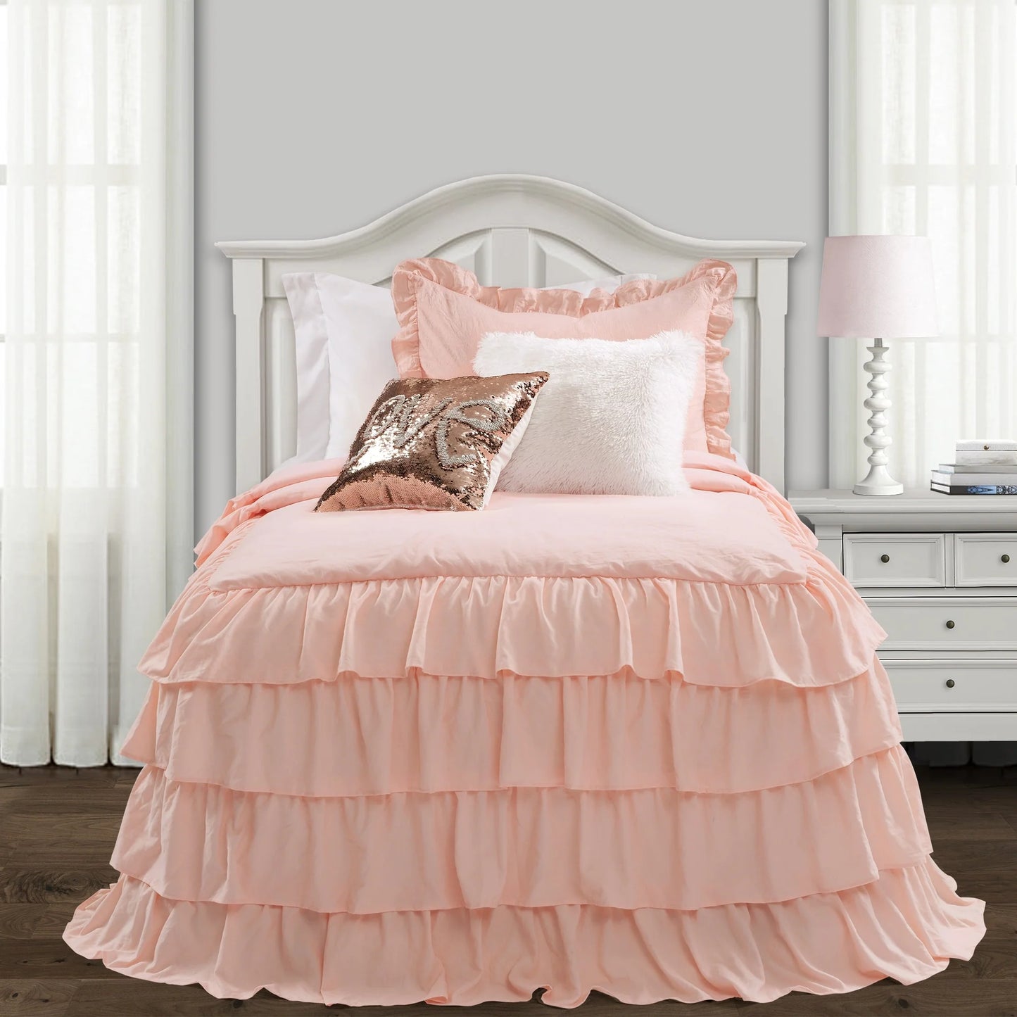 The Gray Barn Molly Mae Ruffle Skirt Bedspread Set
