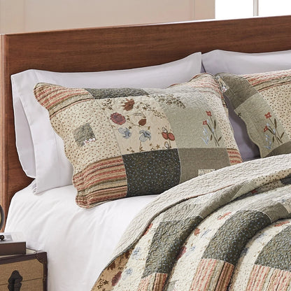 Greenland Home Fashions Sedona 100 Percent Cotton Quilt Set