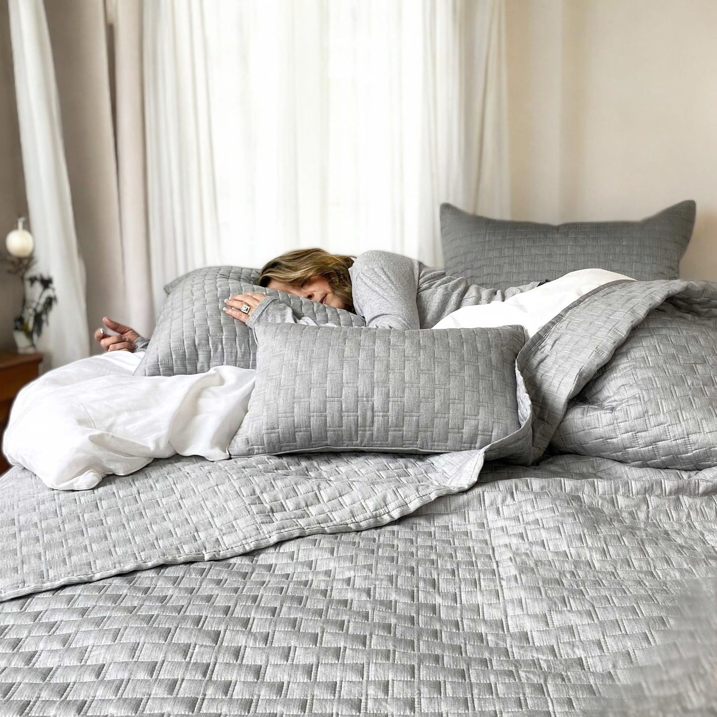 BedVoyage Melange viscose from Bamboo Quilted Coverlet BedSpread