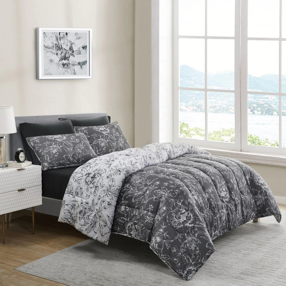 Wonderful Sophia 5-Piece Floral Pattern Comforter Set