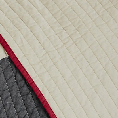 Woolrich Huntington Red 100-percent Cotton Oversized Quilt Mini Set