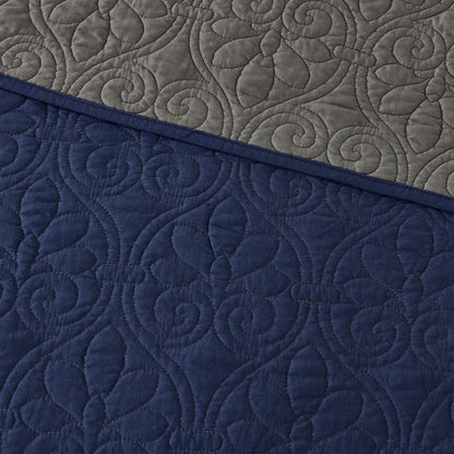 Madison Park Mansfield Reversible Quilt Set