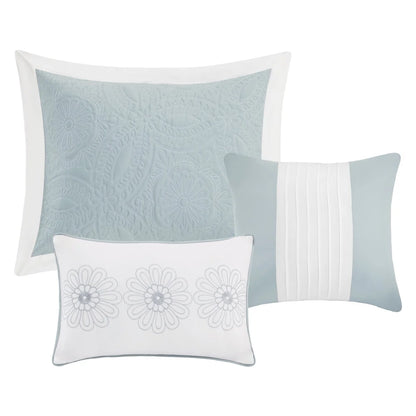 Madison Park Stanton Reversible Oversized 5-piece Bedspread Quilt Set with Matching Shams