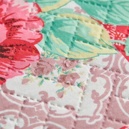 European Floral Quilt Set