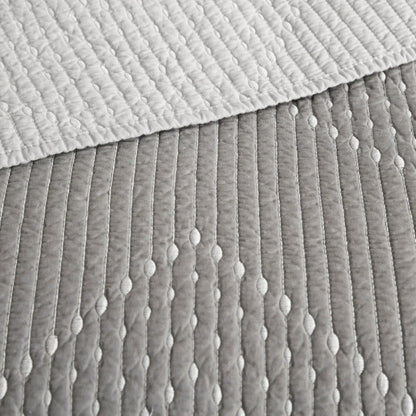 INK+IVY Pomona 3 Piece Embroidered Cotton Quilt Set