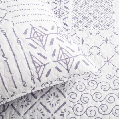 The Curated Nomad Sandia 3-piece Cotton Quilt Set