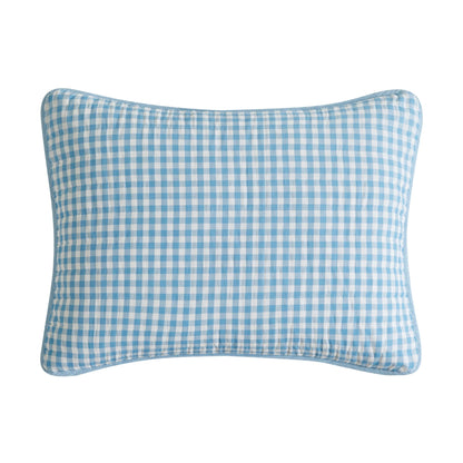 Scout Check Out Cotton Reversible Blue Quilt Set