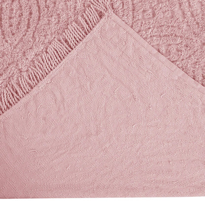 Better Trends Wedding Ring 100% Cotton Soft & Plush Chenille Tufted Bedspread - Loop Design, Machine Washable & Tumble Dry Safe