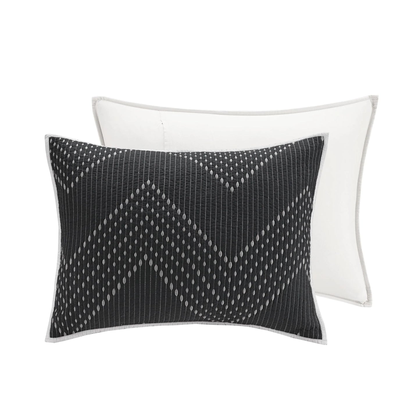 INK+IVY Pomona 3 Piece Embroidered Cotton Quilt Set