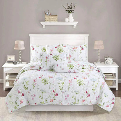 Cozy Line Carlotta Floral Quilt Bedding Set