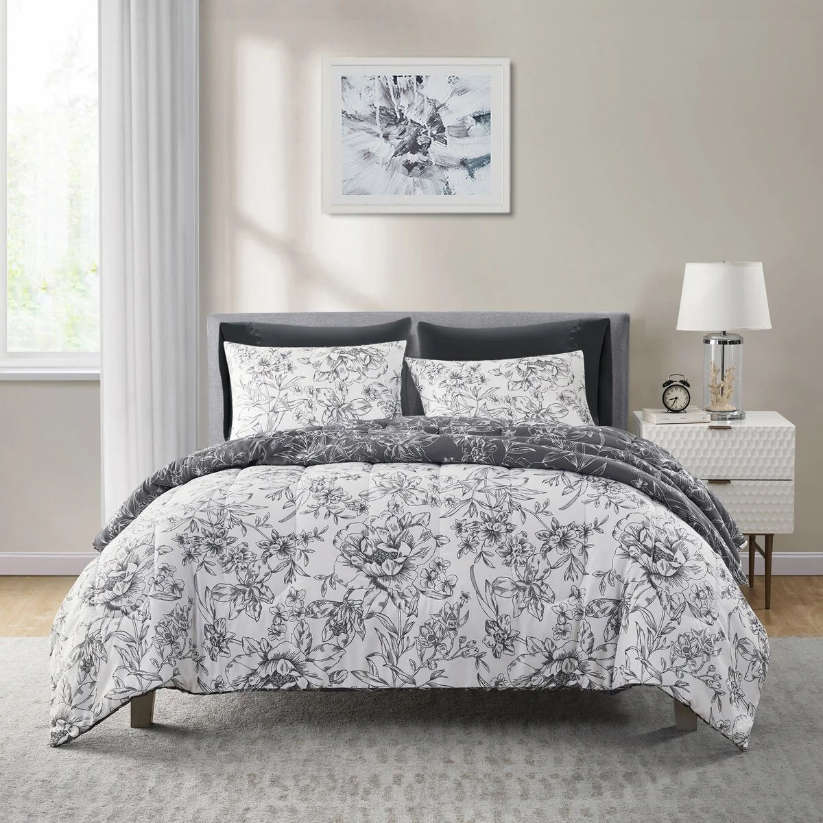 Wonderful Sophia 5-Piece Floral Pattern Comforter Set