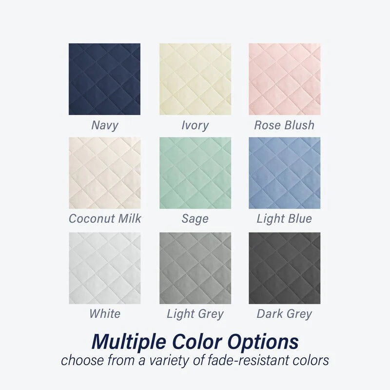 Modern Ultra Soft Microfiber Traditional Diamond Quilting Coverlet Quilt Set