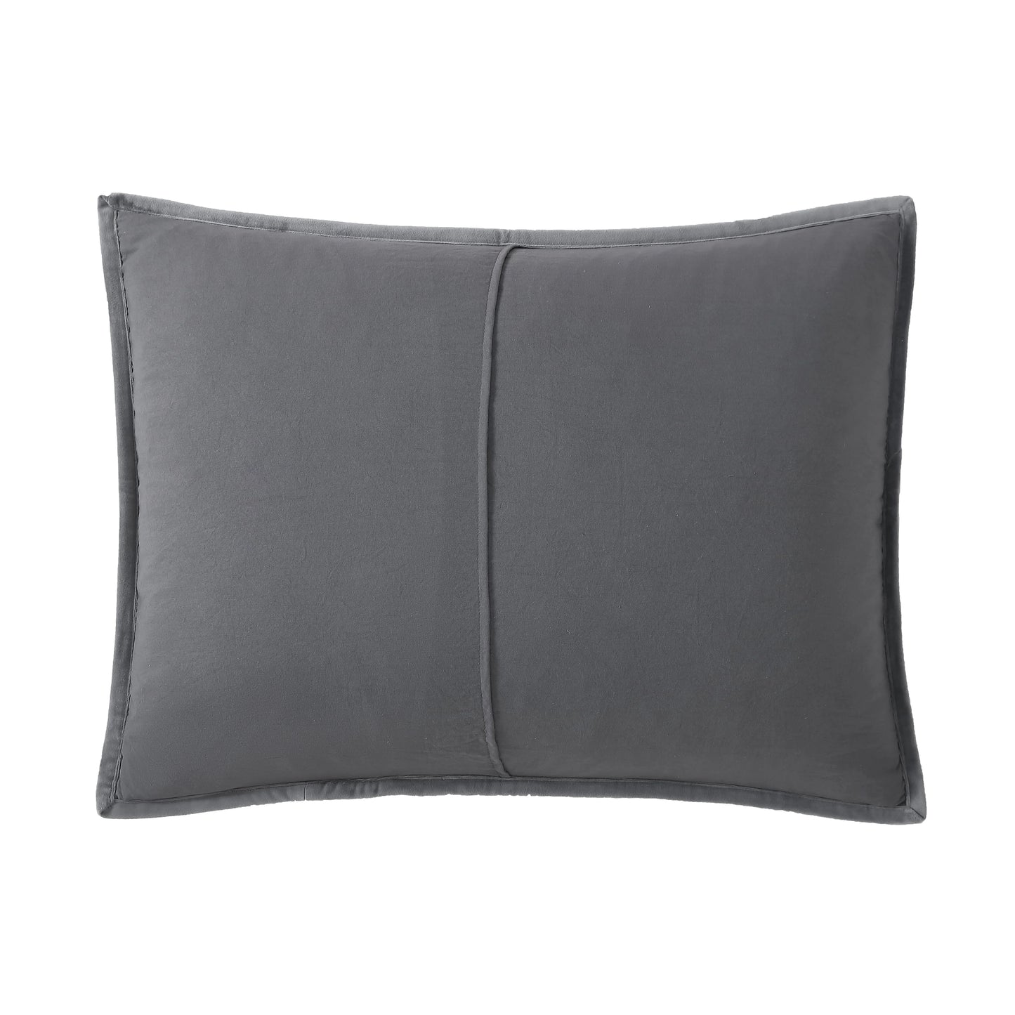 Kenneth Cole Solid Velvet Charcoal Reversible Quilt Set