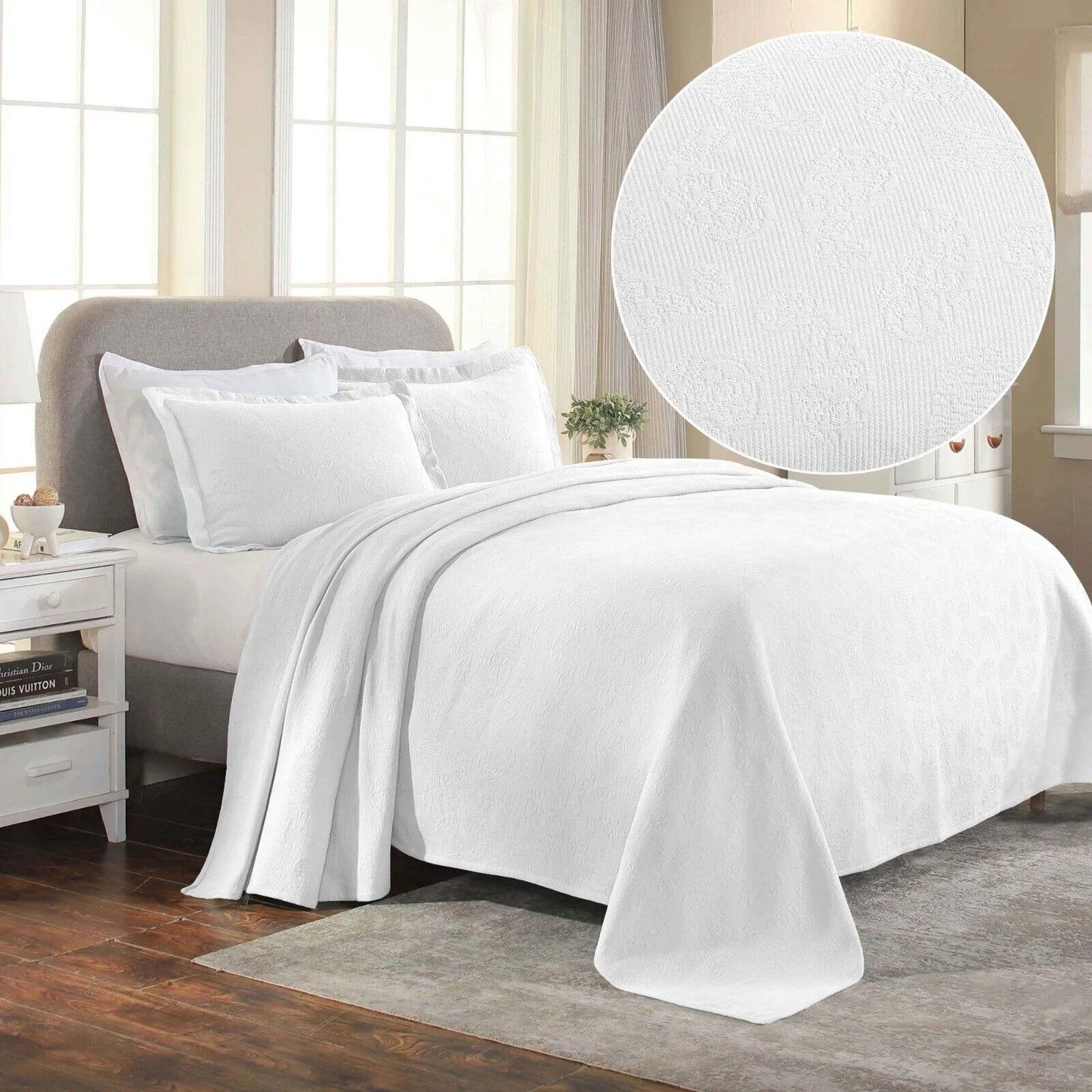 Superior Paisley Cotton Decorative Bedspread Set