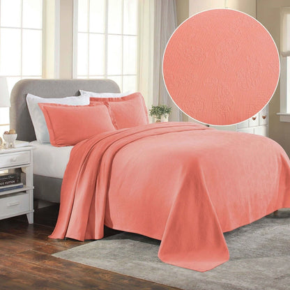 Superior Paisley Cotton Decorative Bedspread Set