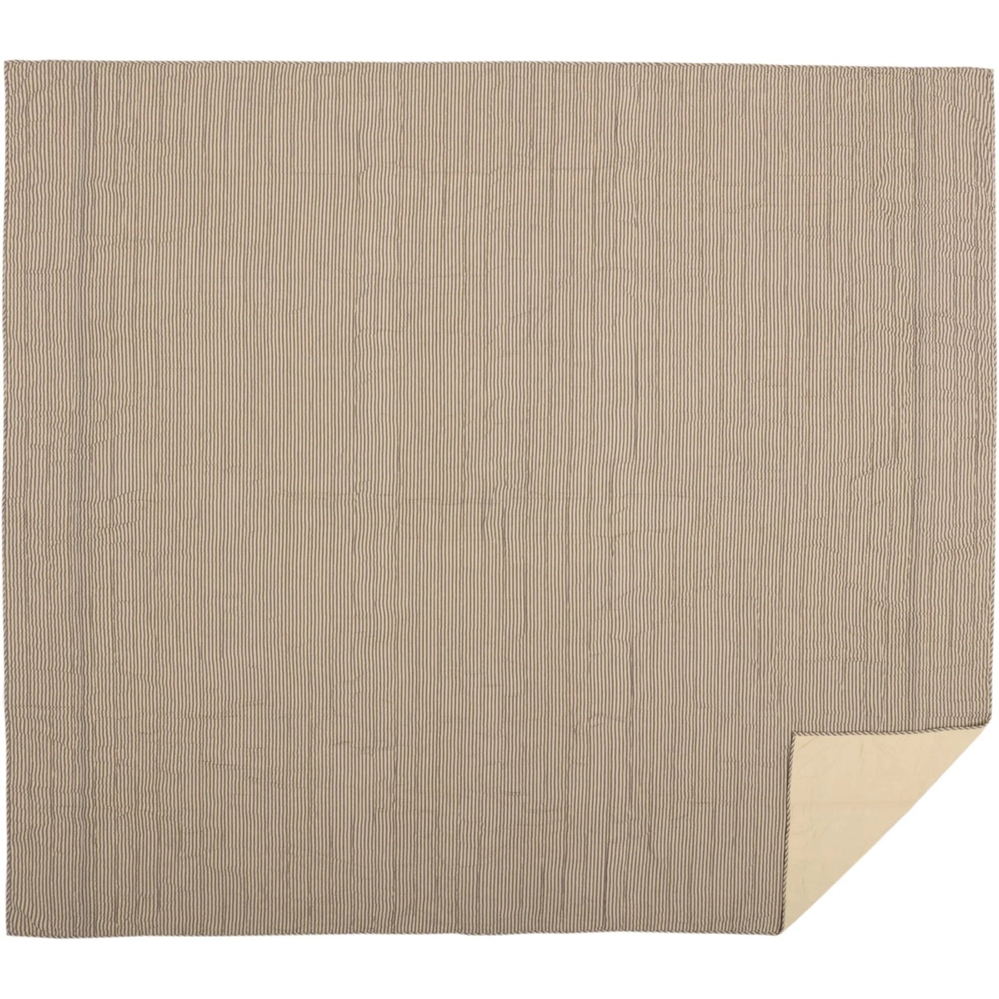 Sawyer Mill Ticking Stripe Quilted Coverlet