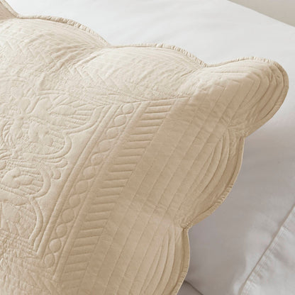Madison Park Marino 3 Piece Reversible Scalloped Edge Quilt Set