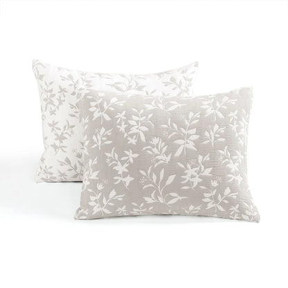 Lush Decor Floral Jacquard Reversible Soft Matelasse Quilt 3-Piece Set