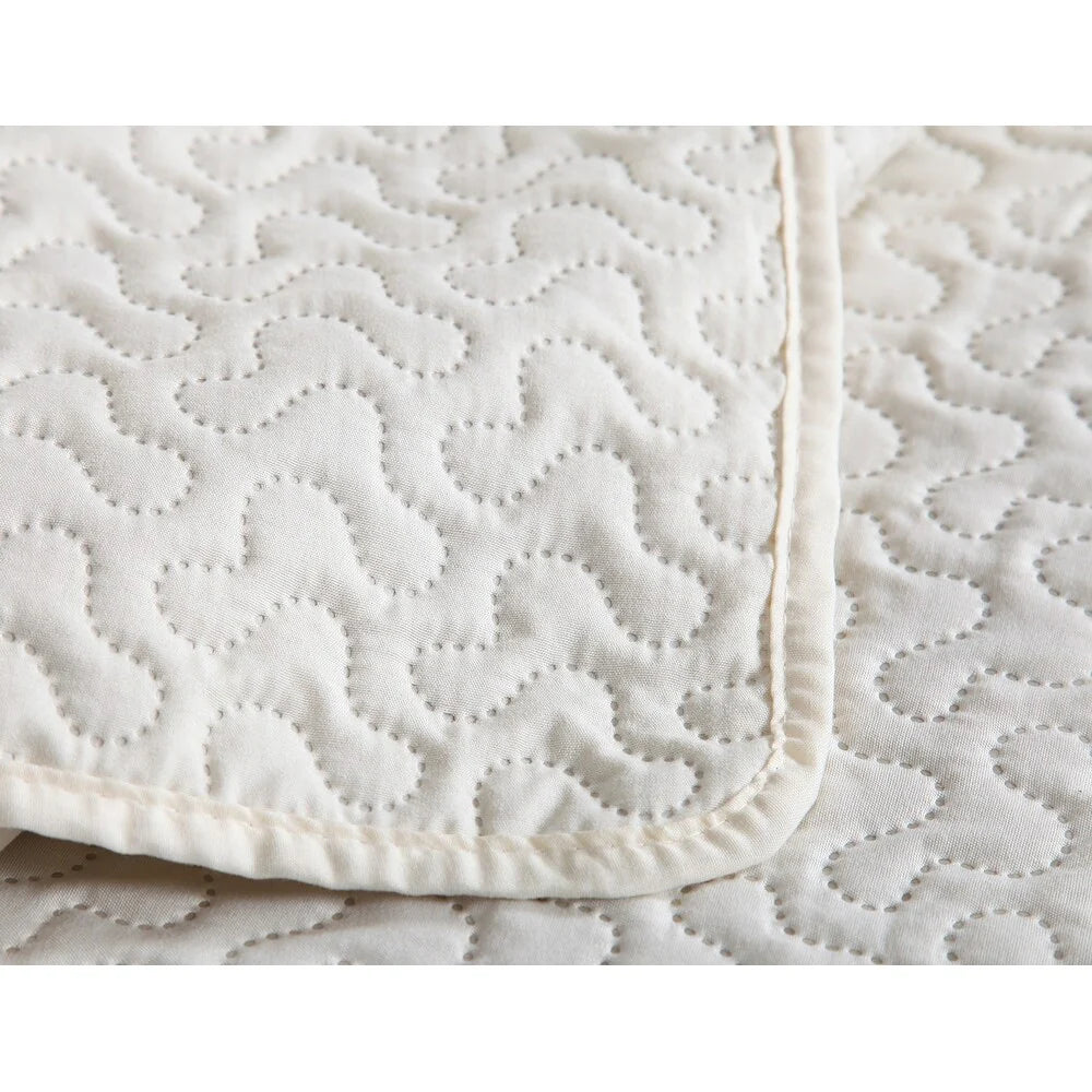 3-piece Fashionable Solid Embossed Quilt Set Bedspread Cover