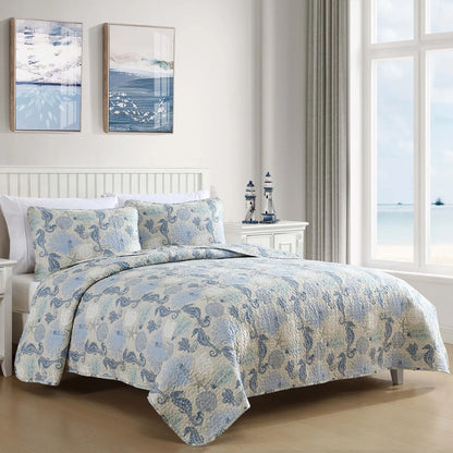 Caribbean Joe Coastal 3PC Quilt Set