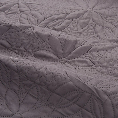3-piece Fashionable Solid Embossed Quilt Set Bedspread Cover