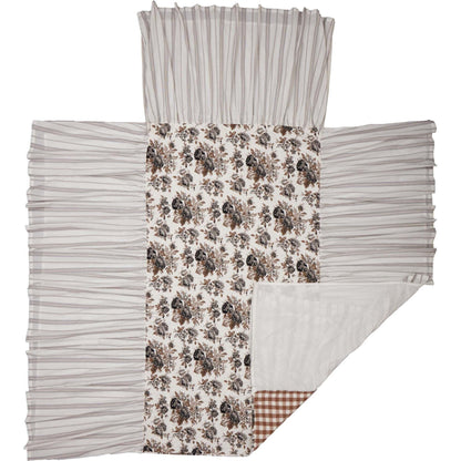Annie Floral Coverlet- Blue or Portabella