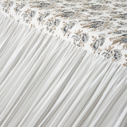 Annie Floral Coverlet- Blue or Portabella