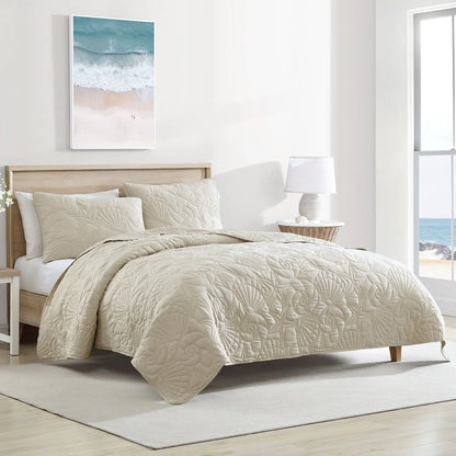 Caribbean Joe Solid Shell Outline Quilt Set