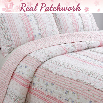 Porch & Den Gwinnett Chic Lace Quilt Bedding Set