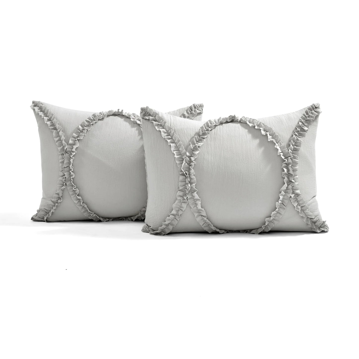 The Gray Barn Peony Grove Ruffled Embroidery 3-piece Bedspread Set