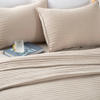 KASENTEX Quilt Set Soft Bedspread - Light Weight, Stone Washed, Down Alternative Fill, Machine Washable
