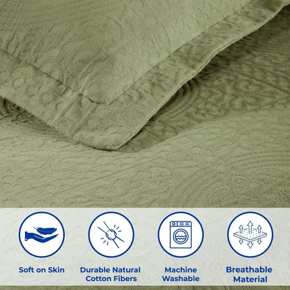 Superior Fleur De Lis Cotton Decorative Bedspread Set