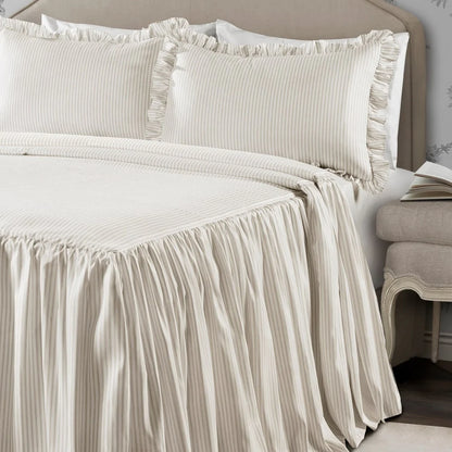 The Gray Barn Lazy Acres Ticking Stripe Bedspread Set