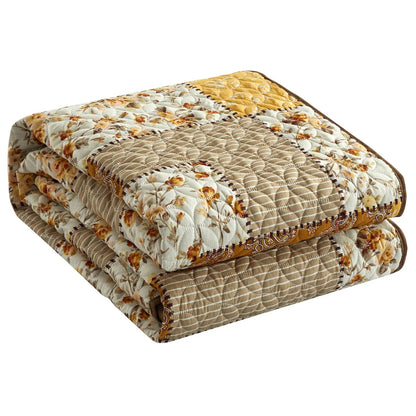 Nanshing Rezza 3 Piece Patchwork Floral Quilt Set